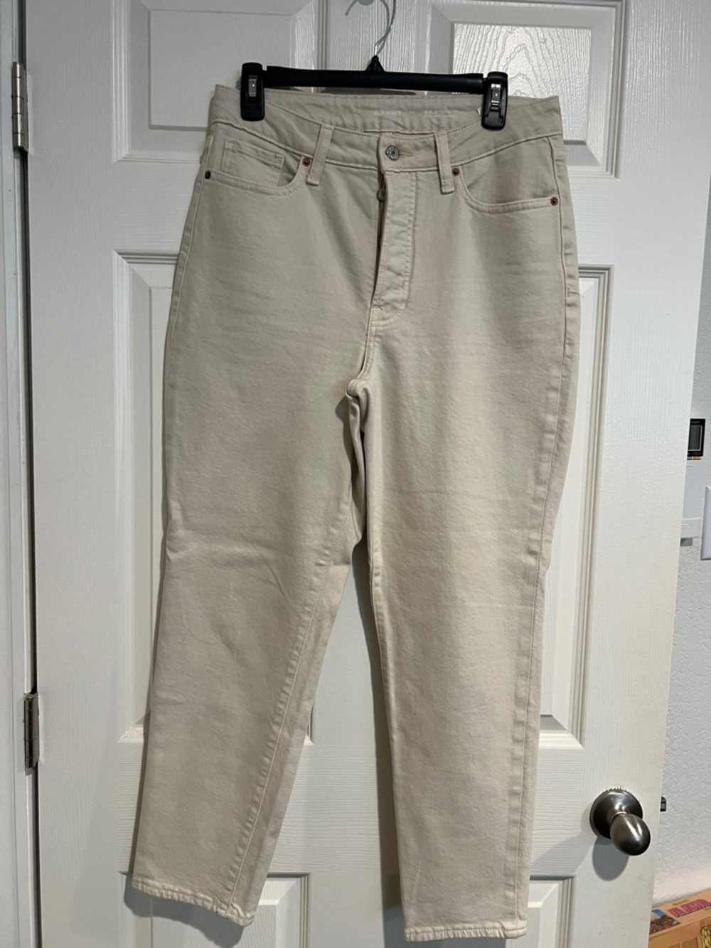 Old Navy Cream O.G. Straight Jeans